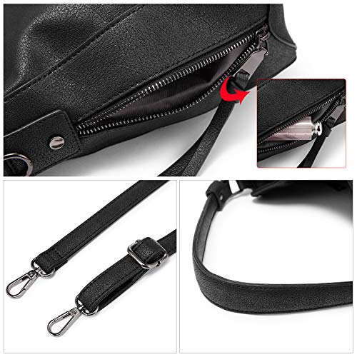 Realer RHNWB117601RE-1 Handbags For Women Medium Designer Ladies Hobo Bag Bucket Purse Faux Leather thumb #3