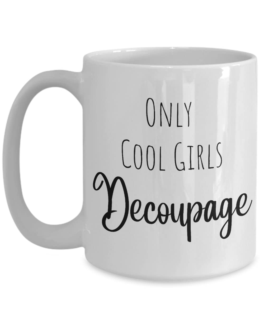 Decoupage Mug, Gift for Crafter, Gift for Decoupage Lover, Crafter Gifts, Craft Lover Gift Ideas, Decoupage Lover Gifts, Decoupage Gifts for Women, Co