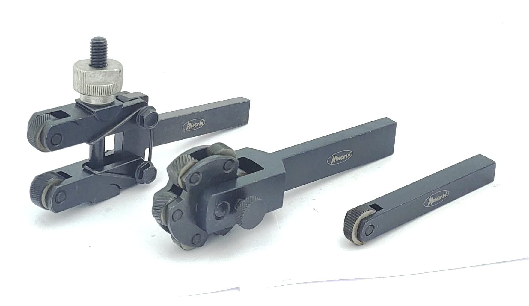 Zestaw 3 narzędzi radełkowania do tokarki, obróbki metali, maszyn, modelarstwa