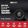 MB Quart 3.5” Coaxial Speaker Set for Jeep Wrangler JL/Gladiator JT, Front Dash or Rear Soundbar Upgrade, Direct Fit Car Audio with OEM Wiring, Black
