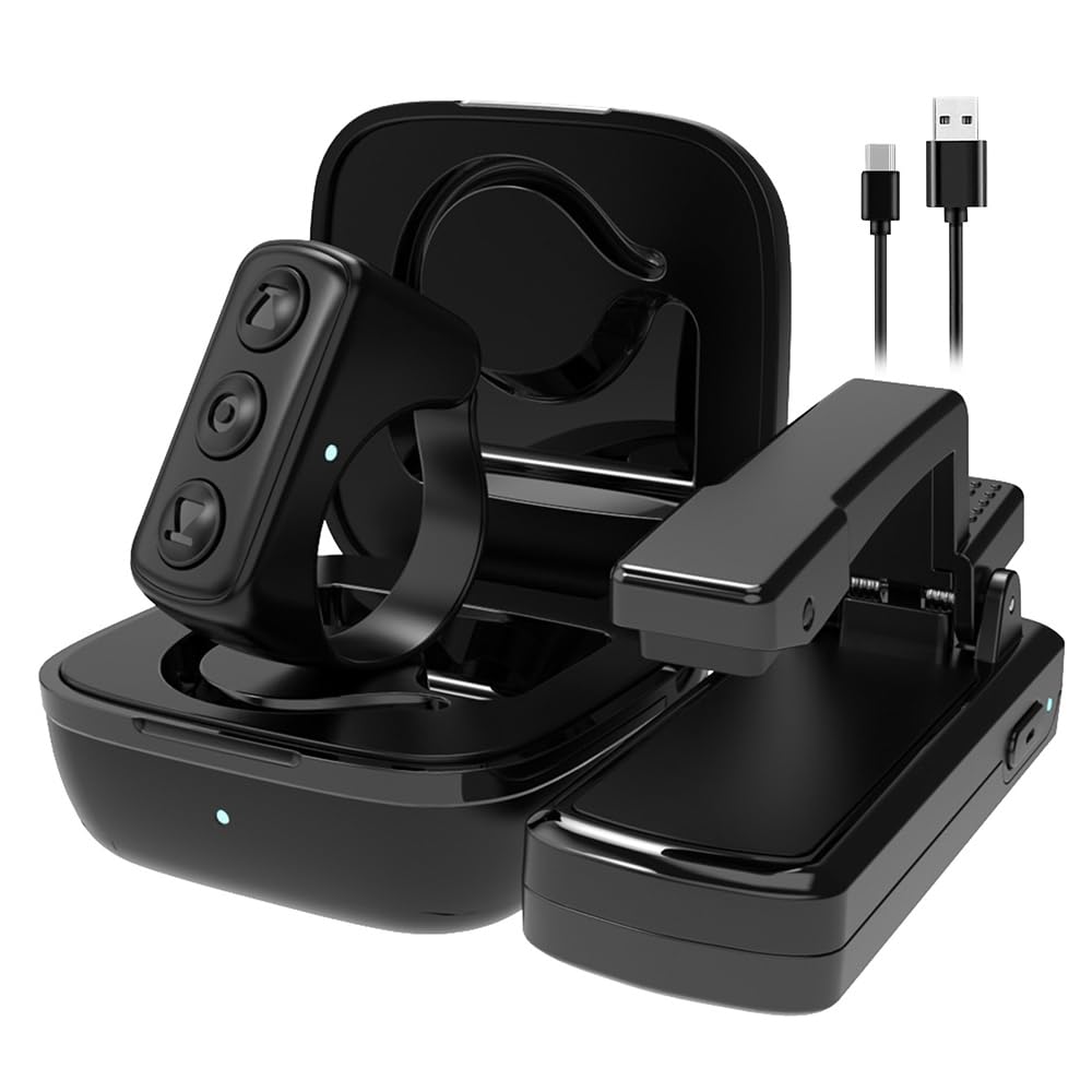 Kindle Page Turner Anello di controllo remoto Bluetooth con 2 modalità Modalità e-book Supporto modalità video breve Supporto per la rotazione delle pagine Regolazione del volume Scatto