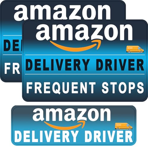3 Pack Delivery Driver Magnetic Signs for Vehicles