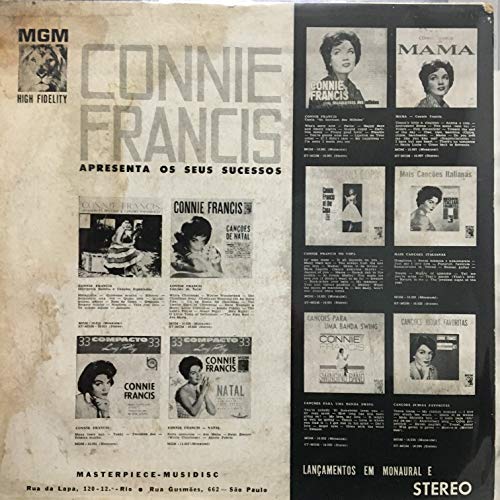 Connie Francis Interpreta Boleros E Canções Espanholas