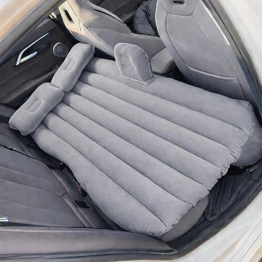 Car Inflatable Bed - Back Seat Car Mattress with Air Pump & 2 Pillows - Portable Travel Air Bed for Kids & Camping - Universal Fit for SUV, Sedan & Minivan (Black-6)-picture-39