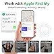 Air Tag Schlüsselfinder, Air Tracker Tag Kompatibel mit Apple Wo ist? APP (Nur iOS), Koffer Tracker für Gepäck/Taschen/Key, Batterielebensdauer EIN Jahr, IP67 wasserdicht(4er Pack)
