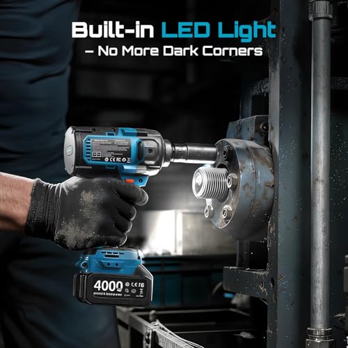 Seesii Upgraded Cordless Impact Wrench 885Ft-lbs - image 7