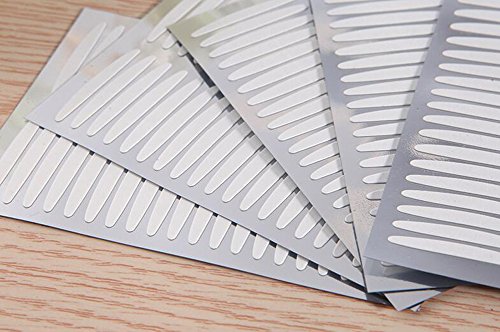 100Pairs (200PCS) Moon Shaped natürliche unsichtbare Doppelseitige Eyelid Tape Strips Aufkleber mit Kunststoff Y Gabel-Self-Adhesive Instant Eye Lift Strips