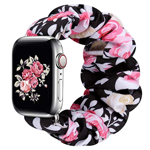 Image of Greatfine Scrunchie Band Compatible with Apple Watch Bands 38mm 40mm 41mm 42mm 44mm 45mm 46mm 49mm Women, Elastic Scrunchie Watch Strap for iWatch Watch Series 11 10 9 8 7 6 5 4 3 2 1 SE 3 2 Ultra 3 2