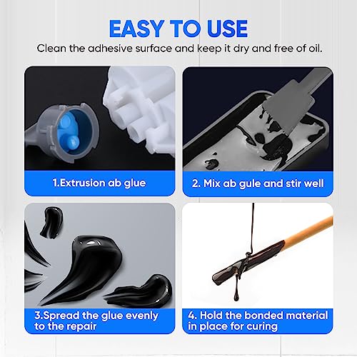 Buy Plastic Glue Black2 Part Epoxy Glue 176oz Syringe Waterproof