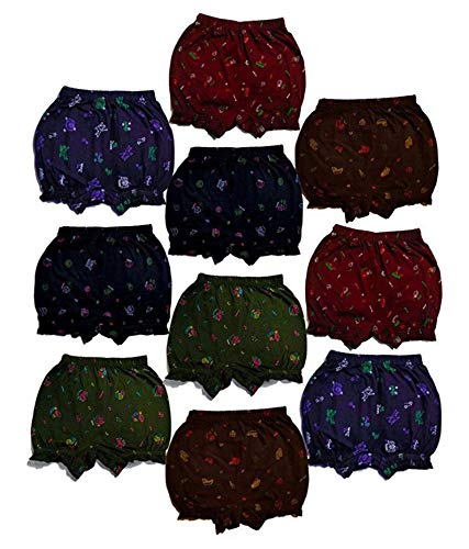 Nora Girls and Boys Cotton Printed Bloomer Mix Pack !! 4- 5 Year (Pack of 10)
