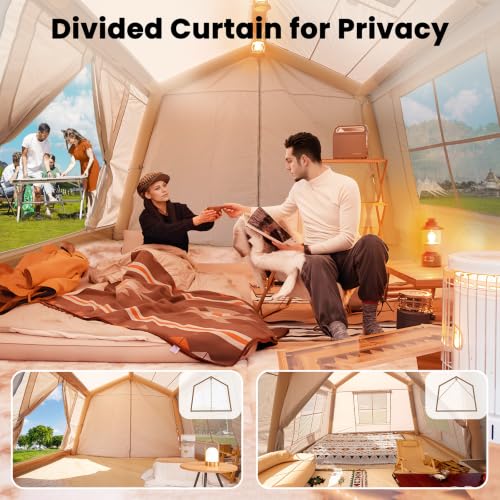 Carpa inflable para camping, tienda soplada con abertura para estufa, Ytaoeo Hot Tent miniatura 5