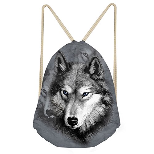 Showudesigns: Mochila con cordón para deportes al aire libre  gimnasio  diseño de dinosaurios