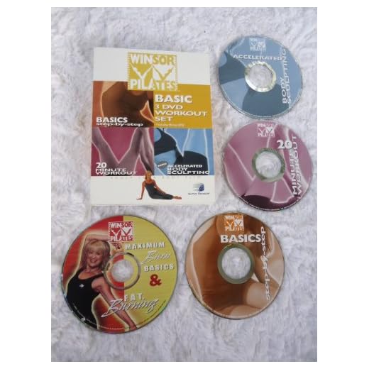 Winsor Pilates 3 DVD Set - 4 Great Workouts: MAXIMUM BURN BASICS, FAT BURNING, MAXIMUM BURN CARDIO, BUN & THIGH SCULPTING Workouts + BONUS Cookbook with Meal Plan & Exercise Planner Inside