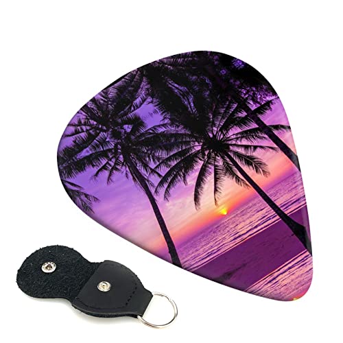 Palm Trees At Sunset Lot de 6 médiators pour guitare acoustique, guitare électrique, basse, ukulélé – fins, moyens et… - Les Beatles, Paul McCartney, John Lennon, RIngo Starr, George Harrison Palm Trees At Sunset Lot de 6 médiators pour guitare acoustique, guitare électrique, basse, ukulélé – fins, moyens et…