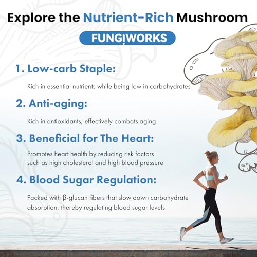 Organic Edible 4lbs Golden Oyster Mushroom Growing Kit, Made in USA, Double-Side Mushroom Grow Kit Indoor, Harvest Gourmet Mushrooms in 10 Days, Top Gardening Gift, Holiday Gift by Fungiworks - Image 7