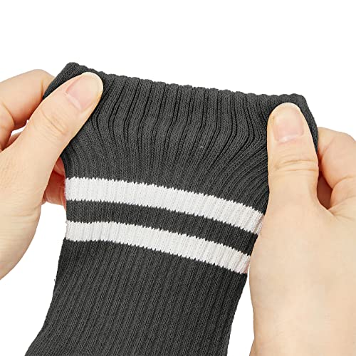 American Trends Pilates Socks With Grips For Women Yoga Socks Barre Socks Non Slip Socks Grippy Dance Socks Hospital Socks Withe Grippers 3 Pairs-Black White Pink One Size thumb #1