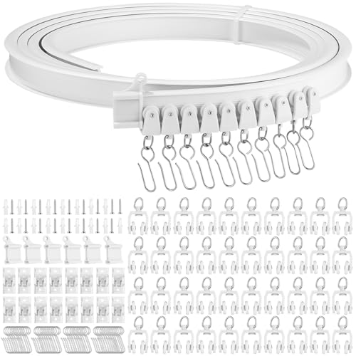 【Servizio post-vendita di qualità】: La confezione include 1 binario per tende soffitto da 5 metri, 40 vetrini per tende, 42 ganci per tende, 16 staffe per montaggio a soffitto, 6 cappucci terminali, 17 viti e 17 tasselli. In caso di domande sul prodotto, non esitate a contattarci e faremo in modo che tutti i vostri problemi siano risolti.