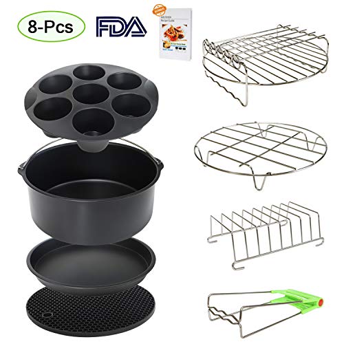 9 Inch XL Air Fryer Accessories 8Pcs Compatible with Phillips 965X Cozyna