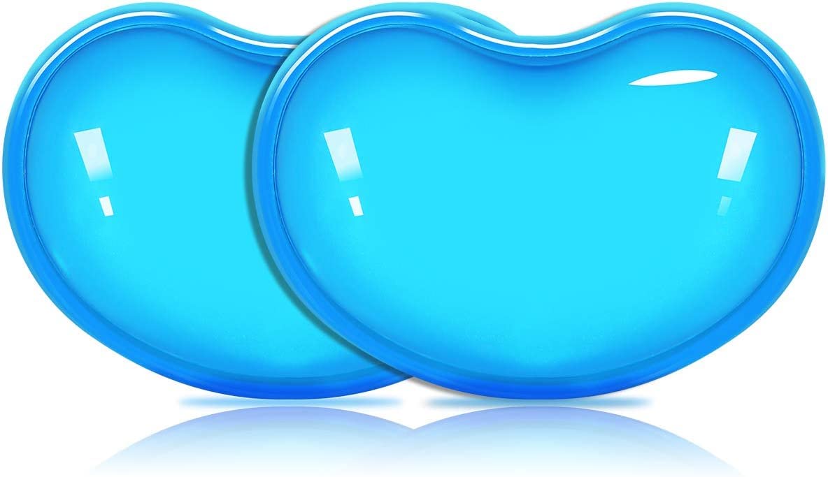 XIKKART (2Pack) Wrist Gel pad, Silicon Gel Wrist Support, Gel Wrist Rest Cushion HeartShaped