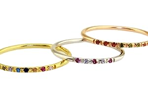 925 Sterling Silver Mothers Birthstone Ring