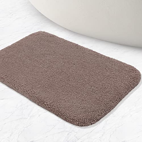 バスマット お風呂マット 足拭きマット バスマット 超厚い 速乾 玄関マット 浴室マット バスマット 足ふきマット 風呂マット バスマット マイクロファイバー 防カビ め 複数の色選べる キッチン 滑り止め 速乾 吸水 丸洗い 厚い 風呂 浴室 台所 - 40 x 60cm (トープ) [2]