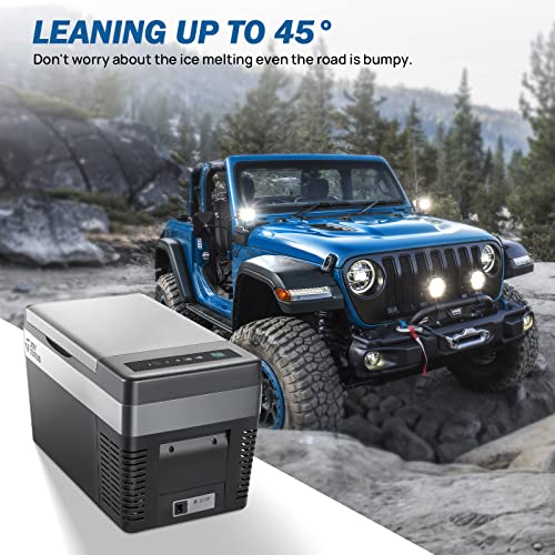 Joytutus 12 Volt Refrigerator, 26 Quart / 25L Portable Refrigerator Freezer, -7.6℉ To 50℉, Car Fridge With 12/24V Dc Cord And 110V Ac Adapter, Electric Cooler For Camping, Road Trip, Rv, Vehicle, Truck, Van, Outdoor And Home #TOP7