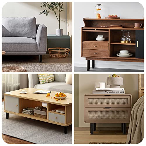 Icokin Metal Adjustable Furniture Legs 5.8-8.4 Inch,4 Set Of Furniture Legs,Adjustable Metal Height Replacement For Support Coffee Table,Bed,Couch,Chair,Tv Stand,Dresser #TOP6