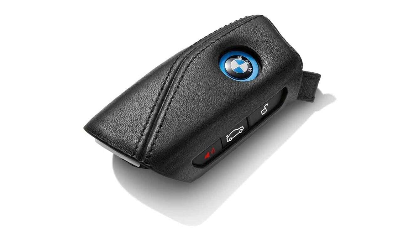 BMW Leather Key Case, Black, One size