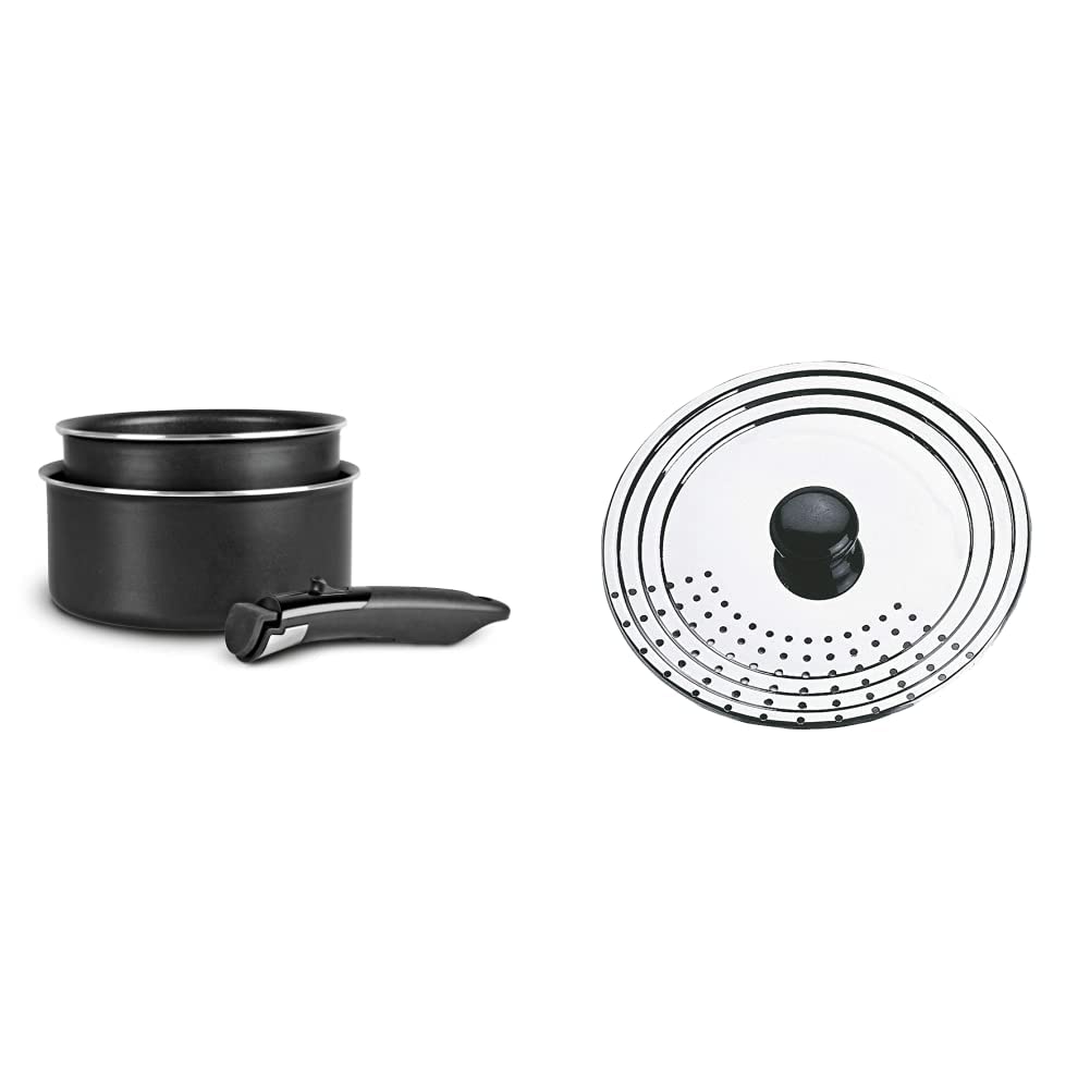 Set de 2 casseroles SITRAM Ø16 et 20cm en aluminium avec poignée amovible