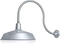 Vista 18 de 17 pulgadas. RLM Warehouse - Pantalla con brazo de cuello de cisne y bombilla Led A19 5000K de 9W