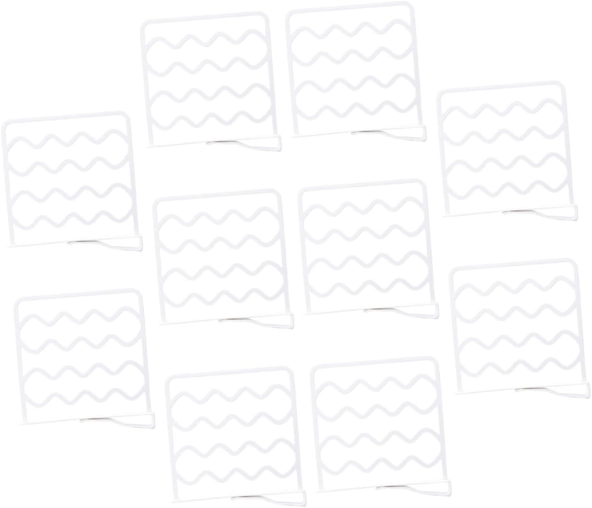 10pcs Adjustable Closet Shelf Dividers for Shelves Wardrobe Separators for Clothes and Bags Stylish Minimalist Storage for Closet Organization and Space Saving