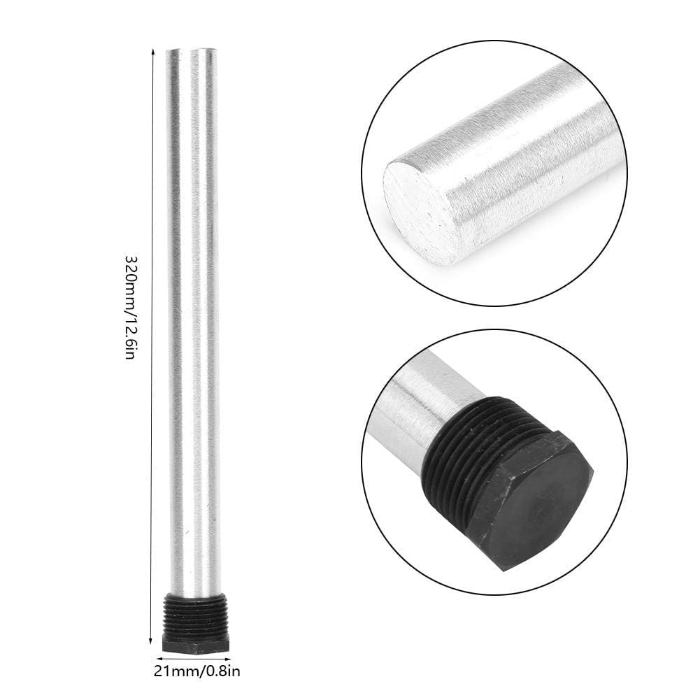 2 PCS 21 X 320 Mm Tige D'anode En Magnésium, Anode De Tige De Chauffe-Eau Pour Camping-Car Chauffe-Eau NPT3/4 Filetage Avec Ruban PTFE