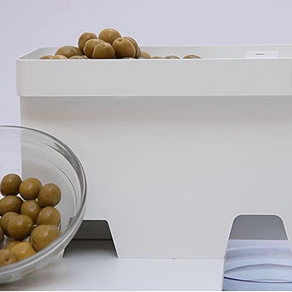 Pelamatic - Robito Oliva | Schiaccia Olive 3 Dimensioni Regolabili | Montaggio e Pulizia Facile | Manuale Incluso | Macchinetta per Olive, Bianco, Plastica ABS Acciaio Ferro