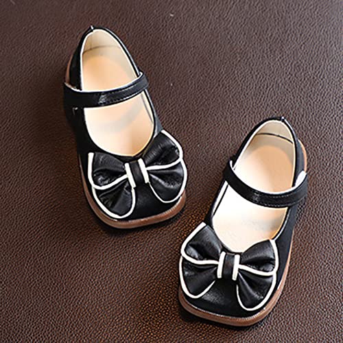 Generic Little Girl Dress Shoes Flower Girls Shoes Mary Jane Ballet Flats with Bow for Party School Toddler Girl Shoes3