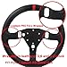 Replace 13 inch lightweight Original Leather Steering Wheel Panel For Logitech RS Steering Wheel Hub; For Xbox Series X/S PS4 PS5 PC For Logitech G PRO Sim Wheel Mod GT3 GT4 Game (For Leather)