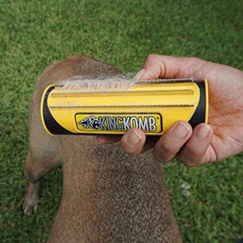 King Komb Dog Shedding Brush - Ultimate Deshedding Tool for Pets - Help Reduce Dog Shedding