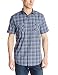 Axist Men's Short Sleeve Multi Check Button Down Woven