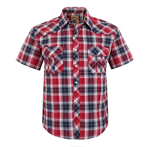 Chemise à manches courtes pour homme à carreaux pour vos terrasses d'été