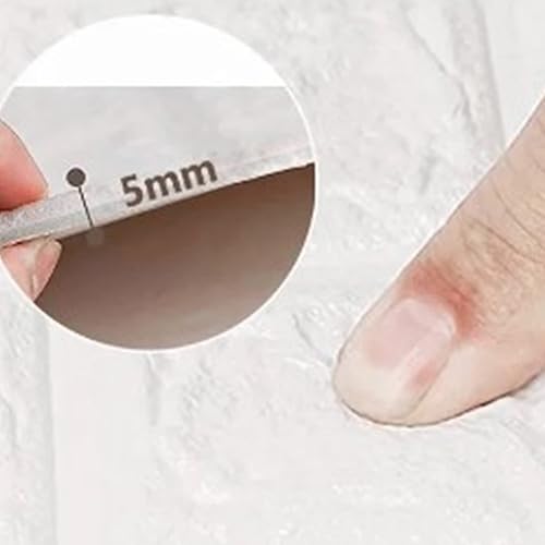 Miniatura 7 de 10 paneles de pared de ladrillo sintético, paneles de pared 3D, autoadhesivos, impermeables, cortables, azulejos de pared para despegar y pegar para