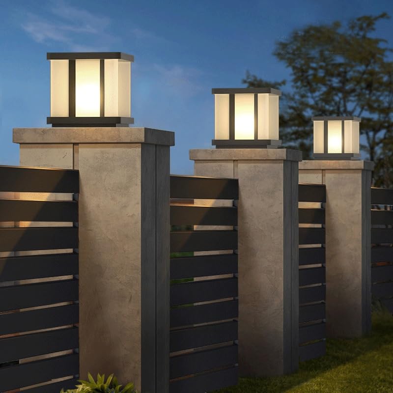 Lampadaire extérieur autonome avec fixation applique pour jardin - 4