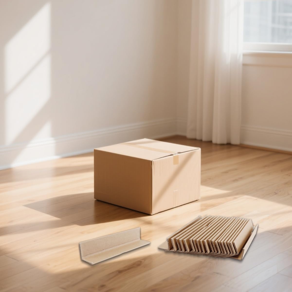 Lot de 20 protections d'angle réglables en carton pour emballages, œuvres d'art, cadres, livres, épaisseur 3 mm, 150 x 30 mm