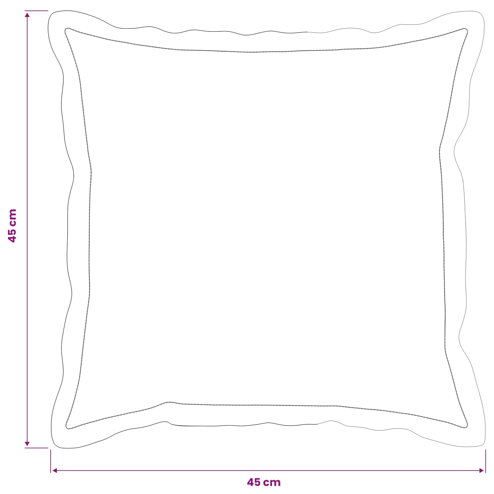 vidaXL Kissenbezug 12 STK. Houten Braun 45 x 45 cm Chenille-Stoff