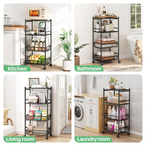 Étagère à épices mobile pour optimiser le rangement de la cuisine - 8