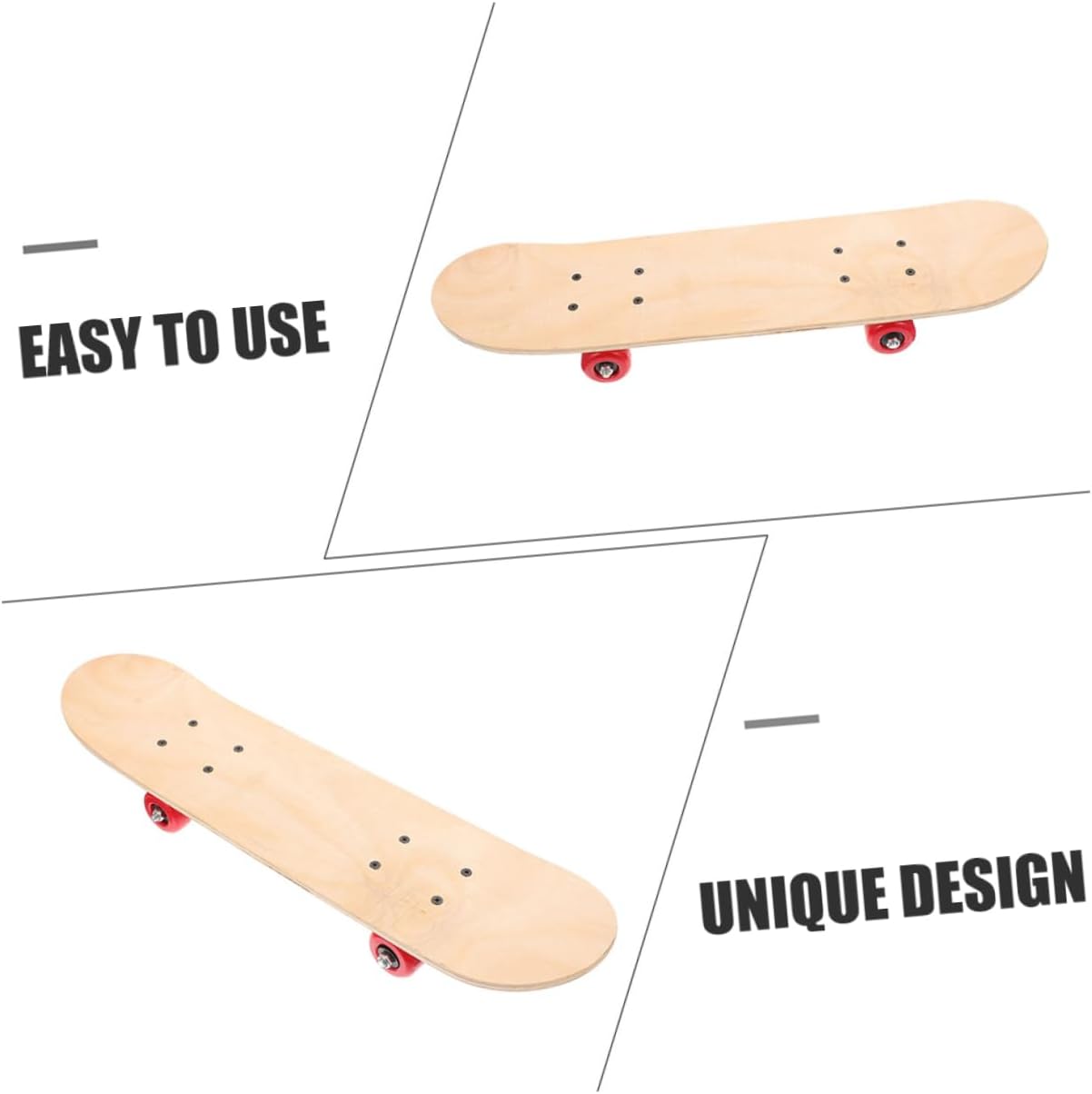DIY Blank Graffiti Skateboard, Wooden Double-Sided Art Board
