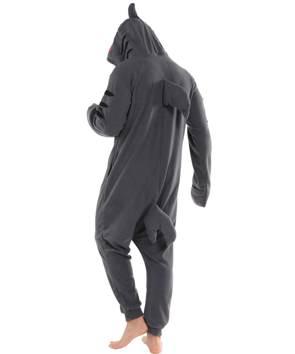 Dressfan - Pijama unisex con diseño de tiburón, color gris - Multi - S