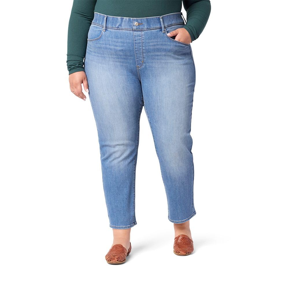 Levi Strauss Signature Gold Womens Totally Shaping Ultimate Pull-on Ankle Straight Jeans (Also Available in Plus) Jeans