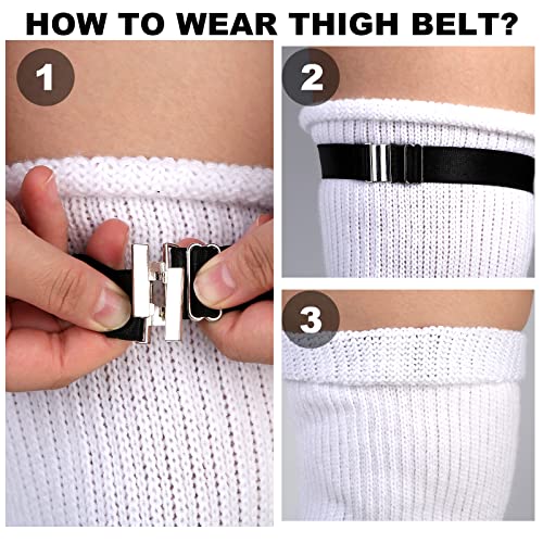 Neoviancia Women’s Garter Belts Plus Size, Adjustable High Elastic Garter Belt for Thick Thighs3