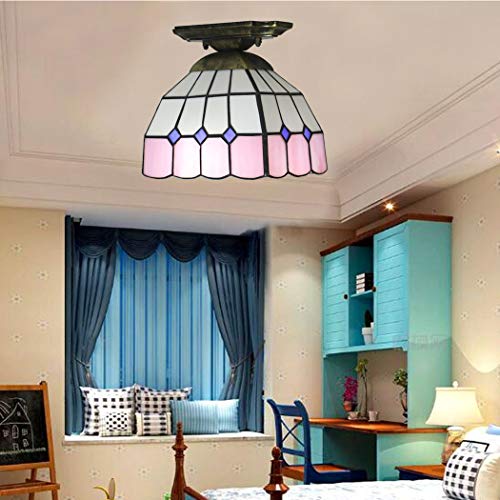 Lampe plafond vintage jaune luminaire rectangulaire 7 pouces eclairage - 5