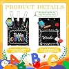 Pajean 75 Pcs Classroom Jobs Cards Teacher's Helpers Bulletin Board Set Class Jobs Pocket Chart with Chalkboard Brights Name Tags for Preschool Elementary Back to School Decor(Bright Chalkboard)