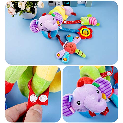 Comius Sharp Spiraal bed kinderwagen speelgoed, mobiele baby kinderen twisty spiraal cartoon speelgoed geschenken… - Image 7